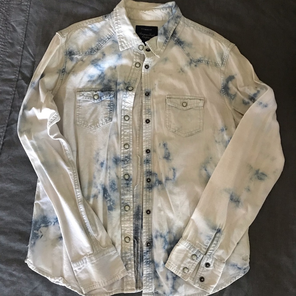 American Eagle Denim Button Up